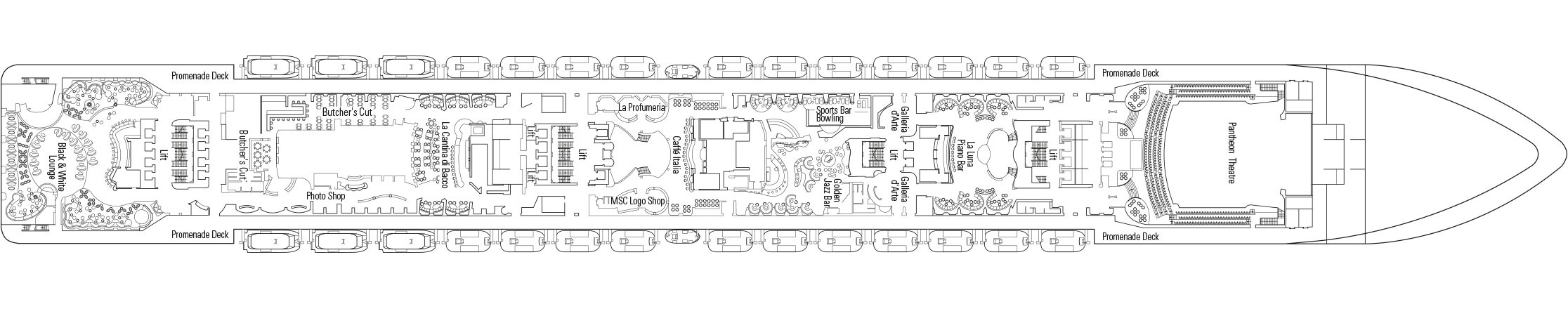 Msc virtuosa схема палуб