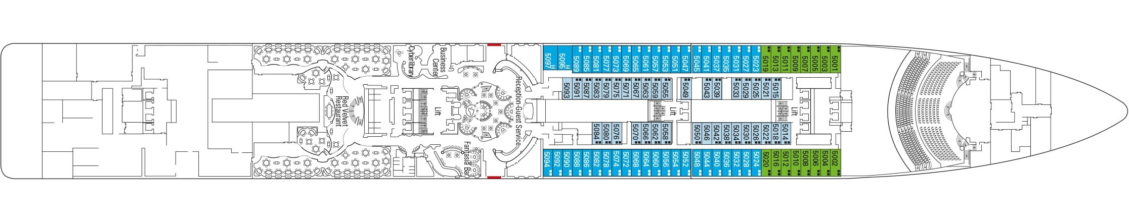 План палуб msc fantasia